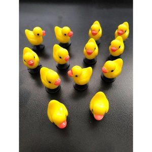 Chicks Shoe Charms 1 Bag of 13 Yellow Chicks Pack in Black Moon & Stars Sparkle